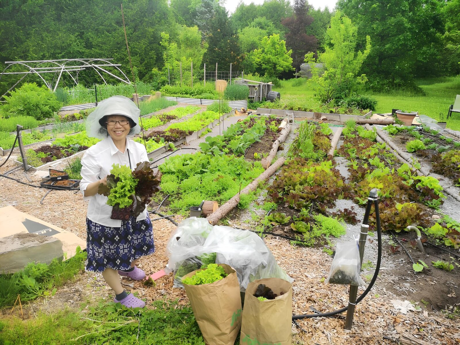 Ghan, the founder of True Peace, in the garden.